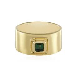 Grüner Benedito-Turmalin-Silberring(Adela Silber)