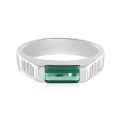 Grüner Benedito-Turmalin-Silberring(Adela Silber)