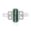 Grüner Benedito-Turmalin-Silberring