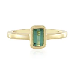 Grüner Benedito-Turmalin-Silberring(Adela Silber)