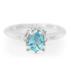 Grüner Fluorapatit-Silberring