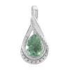 Grüner Fluorit-Silberanhänger (Pallanova)