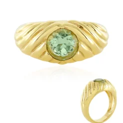 Grüner Fluorit-Silberring (SAELOCANA)