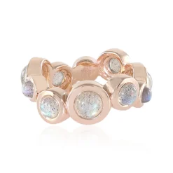 Grüner Maniry-Labradorit-Silberring (KM by Juwelo)