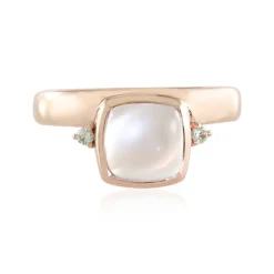 Grüner Mondstein-Silberring (KM by Juwelo)