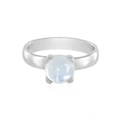 Grüner Mondstein-Silberring (KM by Juwelo)