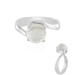 Grüner Mondstein-Silberring (KM by Juwelo)