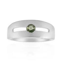 Grüner Tuléar-Saphir-Silberring (Pallanova)