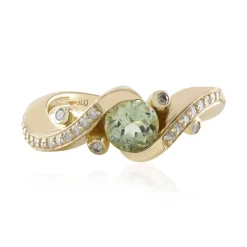 Grüner Turmalin-Goldring (de Melo)