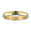 Grüner VS1 Brillant-Goldring