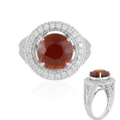 Hessonit-Granat-Goldring