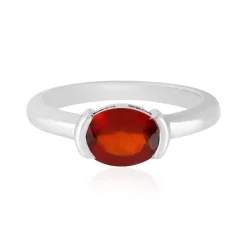 Hessonit-Granat-Silberring