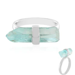 Himmelblauer Quarz-Silberring