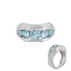 Himmelblauer Topas-Silberring (SAELOCANA)
