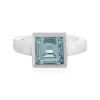 Himmelblauer Topas-Silberring
