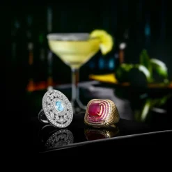 Himmelblauer Topas-Silberring