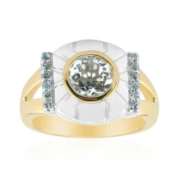 Himmelblauer Topas-Silberring (Remy Rotenier)