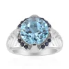 Himmelblauer Topas-Silberring (Remy Rotenier)