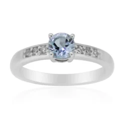 Himmelblauer Topas-Silberring