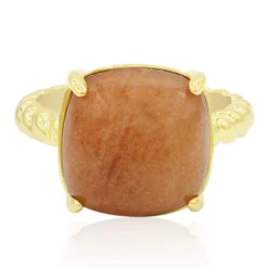 Honig-Jadeit-Silberring