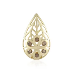 I2 Champagner-Brillant-Goldanhänger (Ornaments by de Melo)