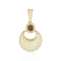 I2 Champagner-Brillant-Goldanhänger (Ornaments by de Melo)