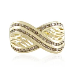 I2 Champagner-Brillant-Goldring (Ornaments by de Melo)