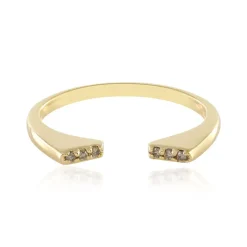 I3 Champagner-Brillant-Silberring