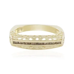 I2 Champagner-Diamant-Goldring (Ornaments by de Melo)