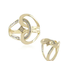 I2 Champagner-Diamant-Goldring (de Melo)