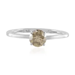 I2 Champagner-Diamant-Platinring