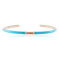 I2 Champagner-Diamant-Silberarmreif