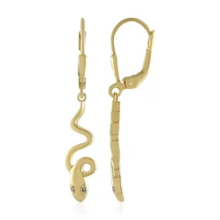 I3 Champagner-Diamant-Silberohrringe