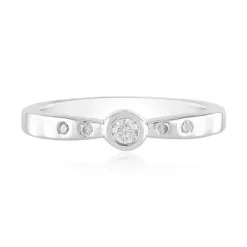 I2 (G) Brillant-Silberring