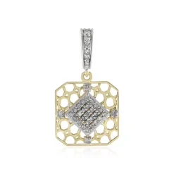 I2 (I) Diamant-Goldanhänger (Ornaments by de Melo)