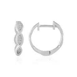 I2 (I) Diamant-Silberohrringe