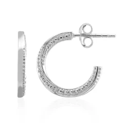 I3 (I) Diamant-Silberohrringe