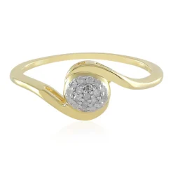 I2 (I) Diamant-Silberring