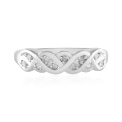 I2 (I) Diamant-Silberring