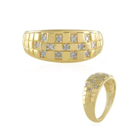 I2 (I) Diamant-Silberring