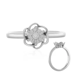 I4 (J) Brillant-Silberring