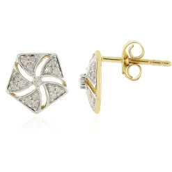 I4 (J) Diamant-Goldohrringe