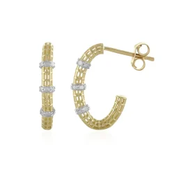 I4 (J) Diamant-Goldohrringe (Ornaments by de Melo)