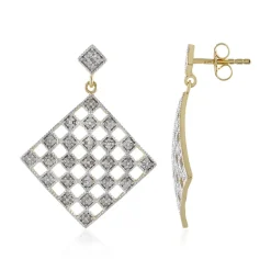 I2 (J) Diamant-Silberohrringe