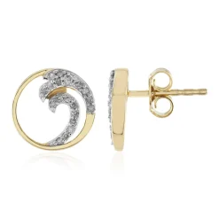 I3 (J) Diamant-Silberohrringe