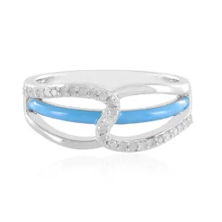 I3 (J) Diamant-Silberring