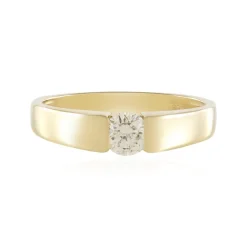 I2 Schokoladen-Brillant-Goldring