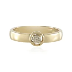 I2 Schokoladen-Brillant-Goldring