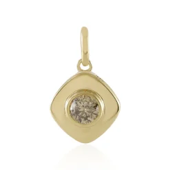I2 Schokoladen-Brillant-Goldanhänger