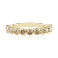 I2 Schokoladen-Brillant-Silberring